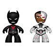 DC Universe Mini Mez-Itz Batman Beyond and Cyborg Figures